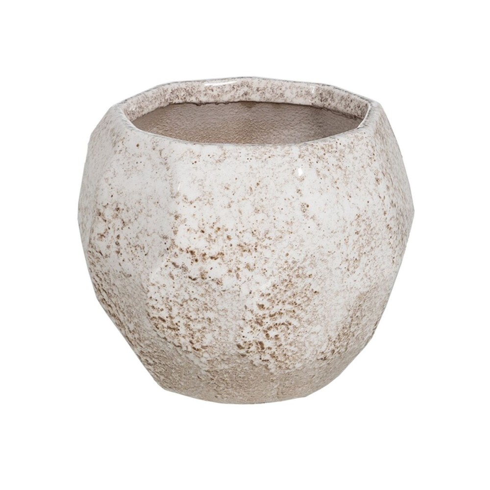 Vaso Bianco Ceramica 20 x 20 x 16 cm    