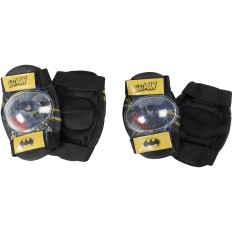 Kit Gomitiere e Ginocchiere Batman CZ10957 Nero/Giallo    