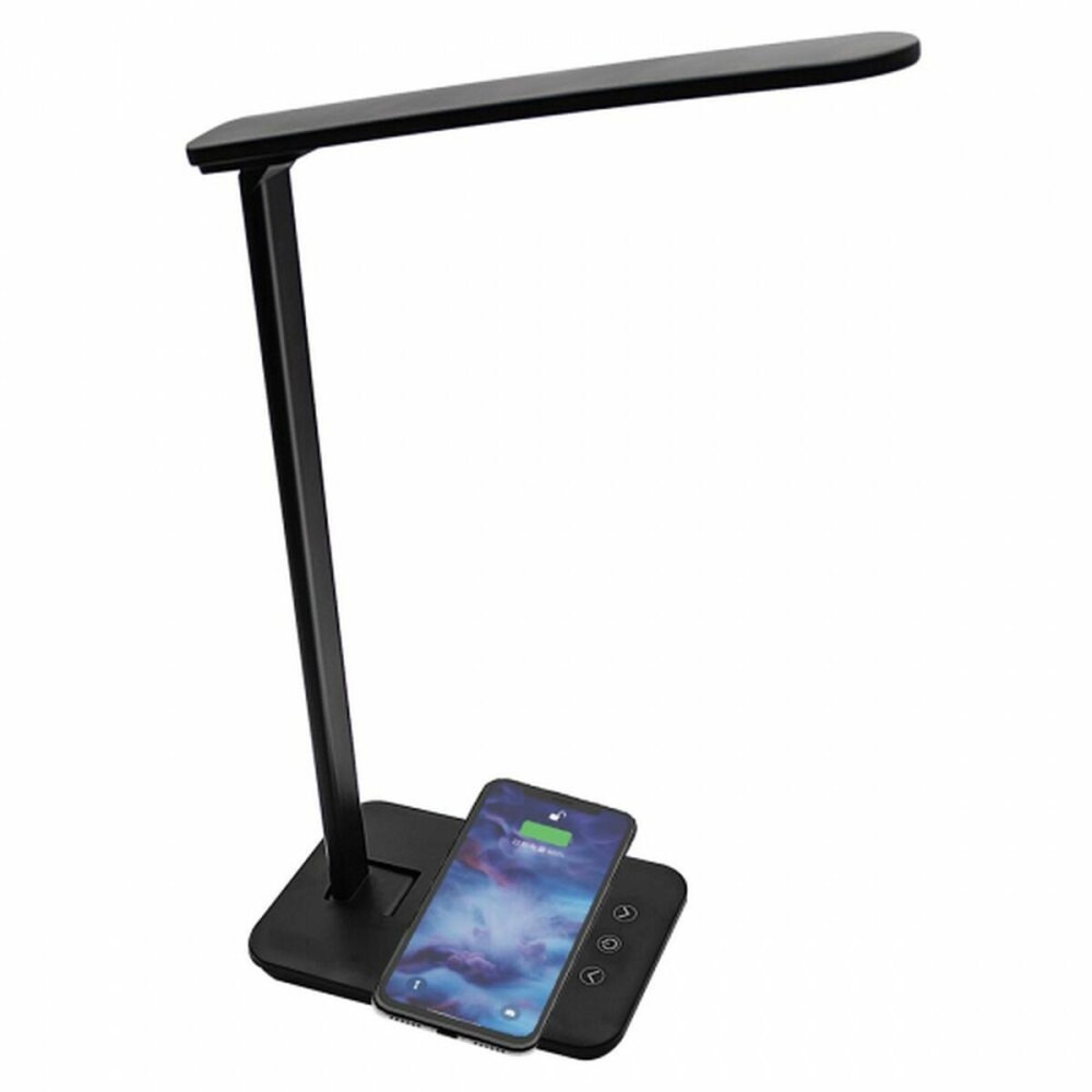 Lampada LED con Caricabatterie Senza Fili per Smartphone Denver Electronics LQI-105 Nero Multicolore Metallo Plastica 5 W    