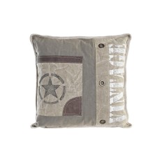 Cuscino DKD Home Decor Grigio Bianco Vintage 45 x 15 x 45 cm    