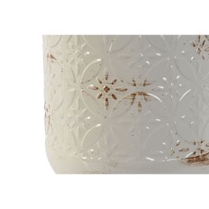 Vaso Home ESPRIT Bianco Metallo 15 x 15 x 36 cm    