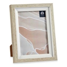 Cornice Portafoto 16,5 x 21,5 x 2 cm Cristallo Beige Bianco Plastica (6 Unità)    