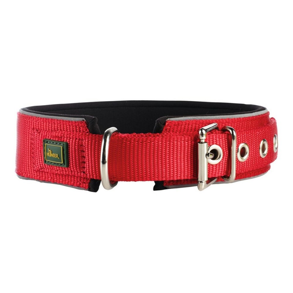 Collare per Cani Hunter Neoprene Reflect Rosso (39-46 cm)    