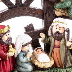 Decorazione Natalizia Multicolore Poliresina Natività/Presepe 21,2 x 5,7 x 16 cm (6 Pezzi)    