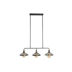 Lampadario DKD Home Decor 100 x 29 x 22 cm Nero Dorato Metallo 50 W    