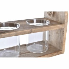 Vaso DKD Home Decor Trasparente Naturale Cristallo Corda 28 x 12 x 22 cm    