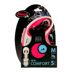 Guinzaglio per Cani Flexi NEW COMFORT 5 m Rosso Taglia S    