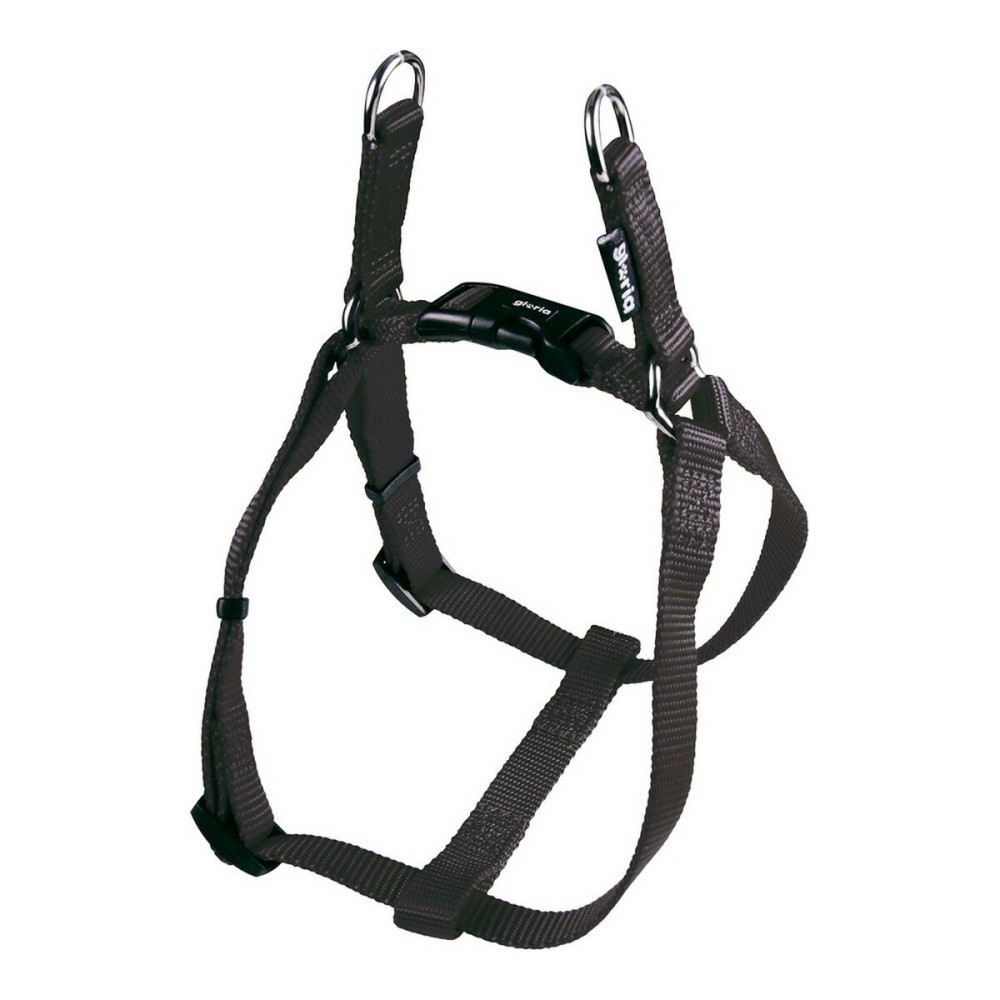 Imbracatura per Cani Gloria Liscio Regolabile 61-91 cm L Nero    