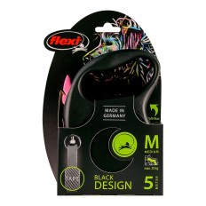 Guinzaglio per Cani Flexi BLACK DESIGN 5 m Rosa Taglia M    