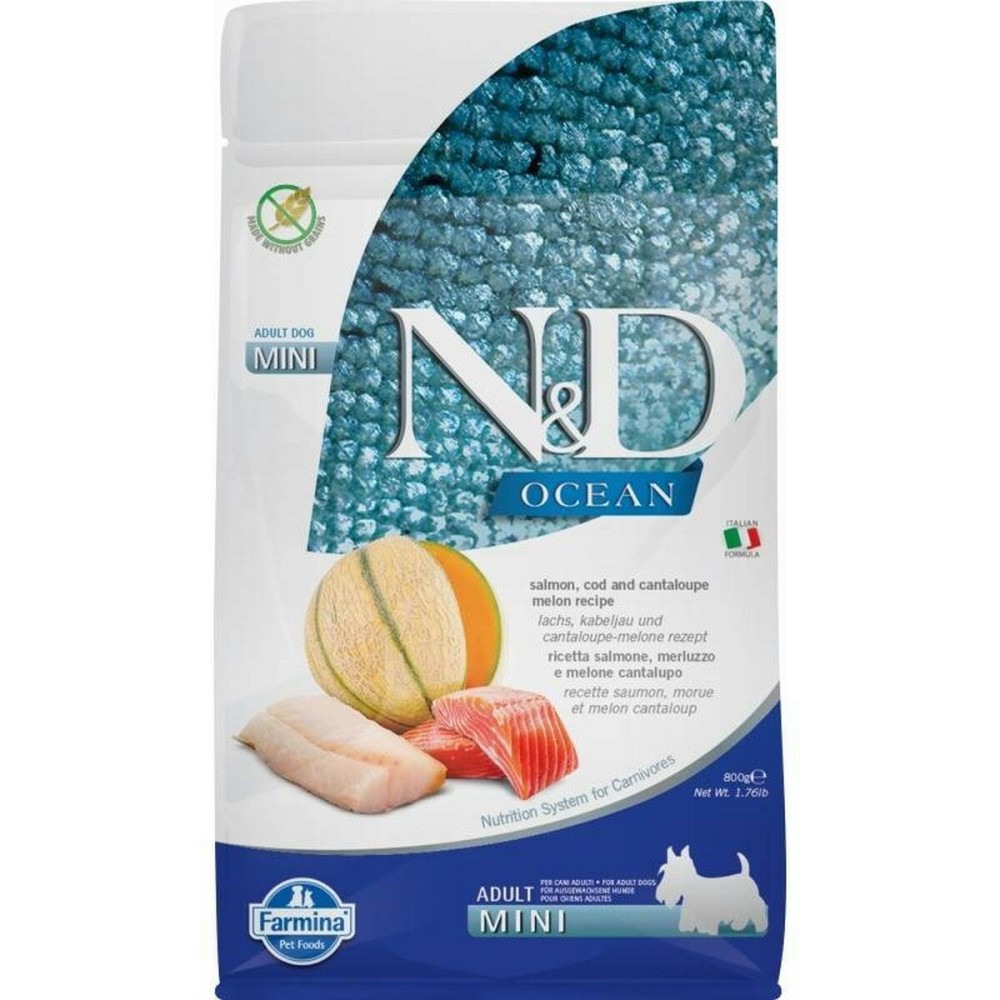 mangime Farmina N&D Ocean Adulto Melone Salmone Pesce Baccalà 800 g    