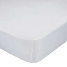 Lenzuolo con angoli aderenti HappyFriday BASIC Bianco 105 x 200 x 32 cm    