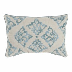 Fodera per cuscino DKD Home Decor 60 x 1 x 40 cm Azzurro Tradizionale    