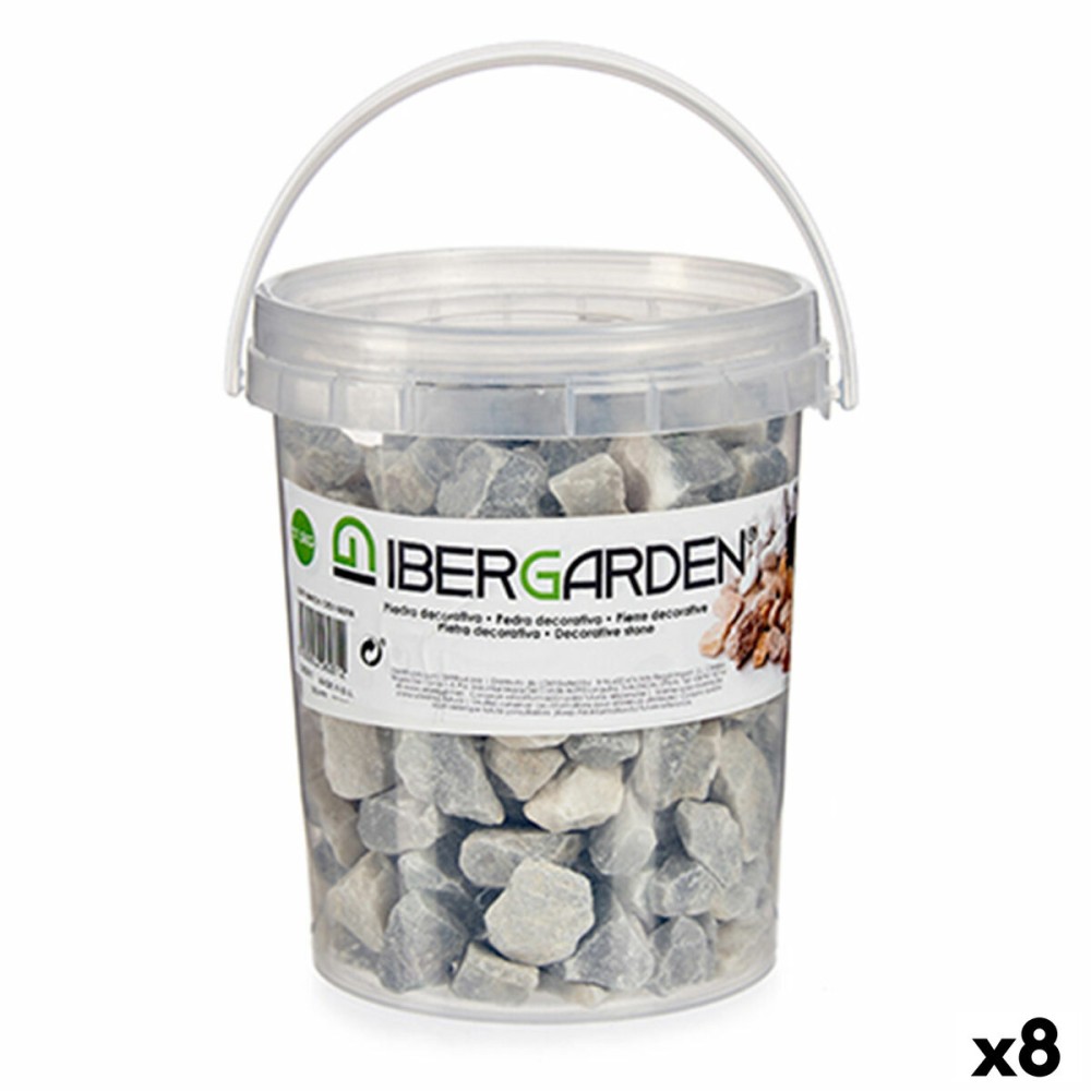 Pietre Decorative 1,5 Kg Grigio chiaro (8 Unità)    