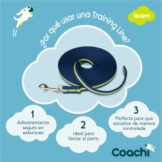 Guinzaglio per Cani Coachi Azzurro Allenamento    