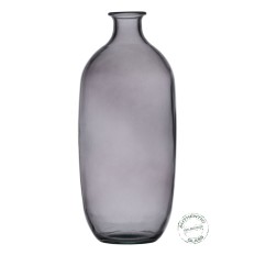 Vaso Grigio vetro riciclato 13 x 13 x 31 cm    