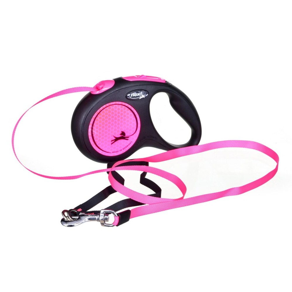 Guinzaglio per Cani Flexi S 5 m Rosa    