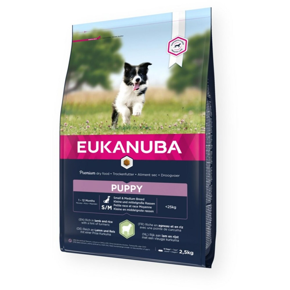 mangime Eukanuba Pupopy Small & Medium Cucciolo/Junior Agnello Riso 2,5 kg    