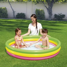 Bestway Piscina Gonfiabile 3 Anelli Sottopavimento imbottito 152x30cm +2 Anni Giardino 51103    