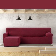 Rivestimento per chaise longue a braccio corto sinistra Eysa JAZ Bordeaux 120 x 120 x 360 cm    