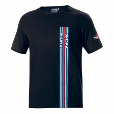 Maglia a Maniche Corte Uomo Sparco Martini Racing Nero (Taglia M)    