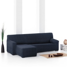 Rivestimento per chaise longue a braccio corto sinistra Eysa ROC Azzurro 120 x 120 x 360 cm    