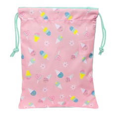 Portamerenda Peppa Pig Ice cream Sacco 20 x 25 x 1 cm Rosa Menta    