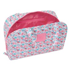 Necessaire da Viaggio Moos Flores Multicolore 31 x 14 x 19 cm    