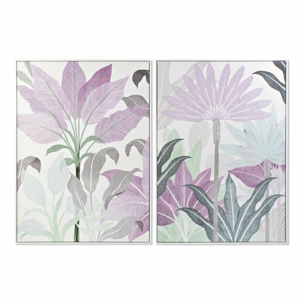 Quadro DKD Home Decor 103,5 x 4,5 x 144 cm Tropicale (2 Unità)    