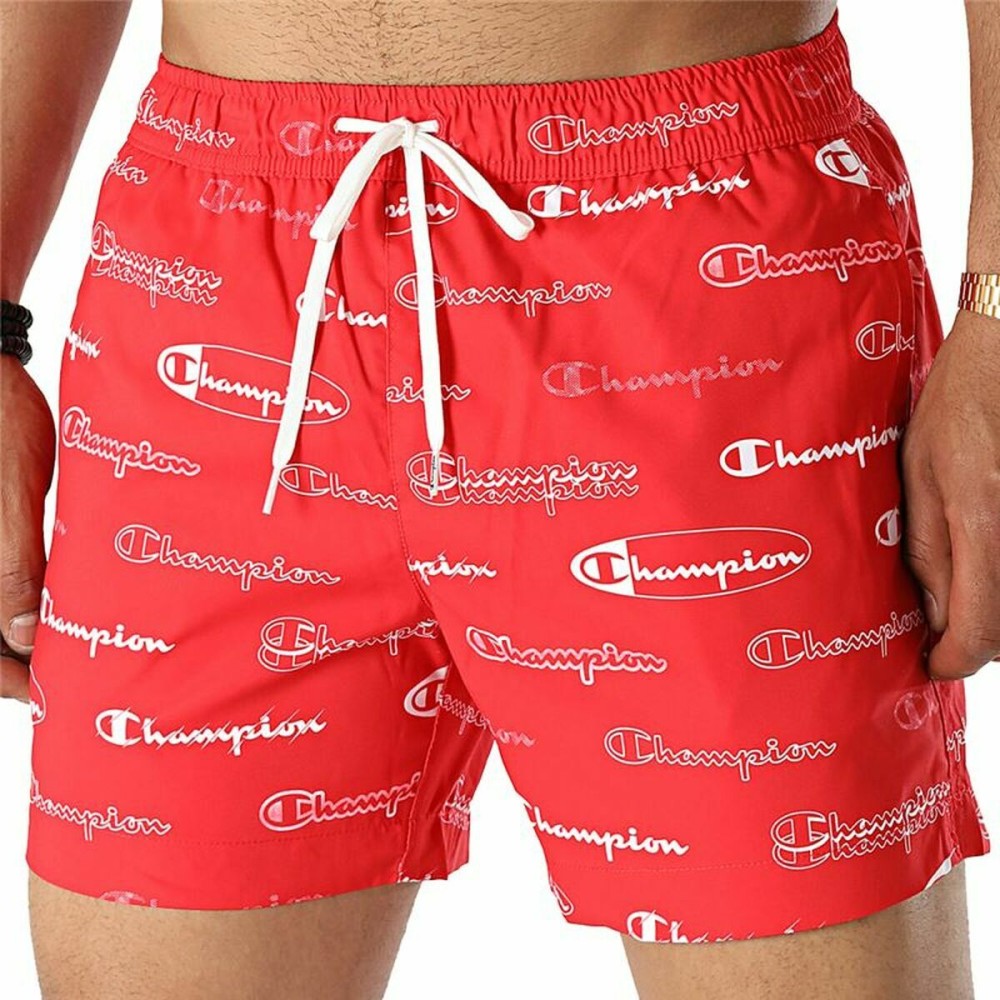 Costume da Bagno Uomo Champion Beachshort Rosso Taglia  M 