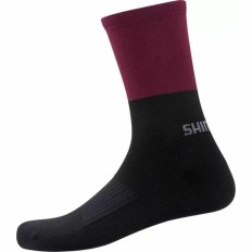 Calzini Sportivi Shimano Original Wool Nero Rosso Granato Taglia Calzatura  36-40 