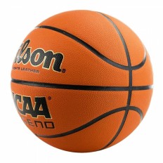 Pallone da Basket Wilson NCAA Legend Bianco Arancio Pelle Pelle Sintetica 7    