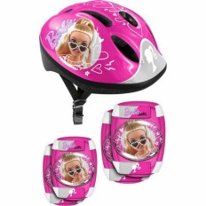 Kit casco e ginocchiere Barbie    