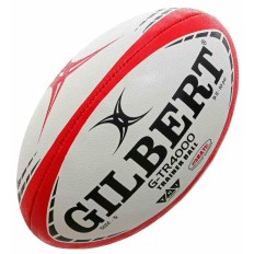 Pallone da Rugby Gilbert G-TR4000 Bianco 28 cm Rosso    