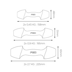 Manubri Xiaomi ORMANG3LB 2,7 Kg Perla 2 Unità    