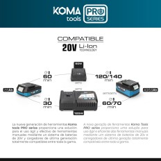 Batteria ricaricabile al litio Koma Tools Pro Series    