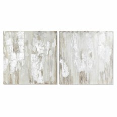 Quadro DKD Home Decor 100 x 3,7 x 100 cm Astratto Moderno (2 Unità)    