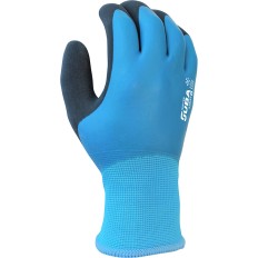 Guanti da Lavoro JUBA Poliestere Nylon Nitrile Freddo Azzurro Taglia  9 