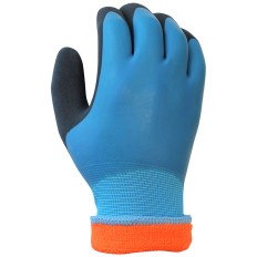 Guanti da Lavoro JUBA Poliestere Nylon Nitrile Freddo Azzurro Taglia  9 