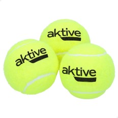 Palline da Tennis Aktive Pro 3 Pezzi Giallo 6 Unità    