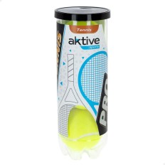 Palline da Tennis Aktive Pro 3 Pezzi Giallo 6 Unità    