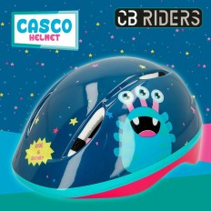 Kit casco e ginocchiere Colorbaby Mostro (4 Unità)    