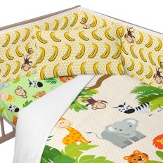 Paracolpi per culla HappyFriday Mr fox Wild Multicolore 210 x 40 cm    