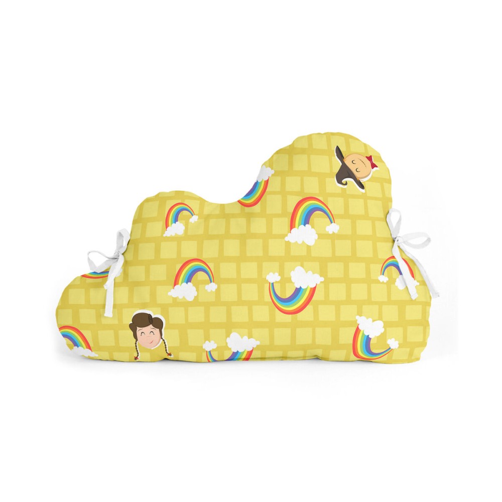 Paracolpi per culla HappyFriday Basic Kids Yellow bricks Multicolore 60 x 40 cm    