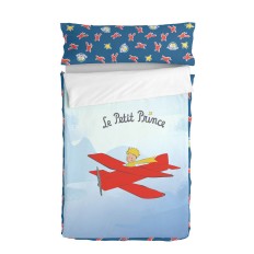 Copripiumino senza Imbottitura HappyFriday Le Petit Prince Son avion Multicolore 105 x 200 cm    