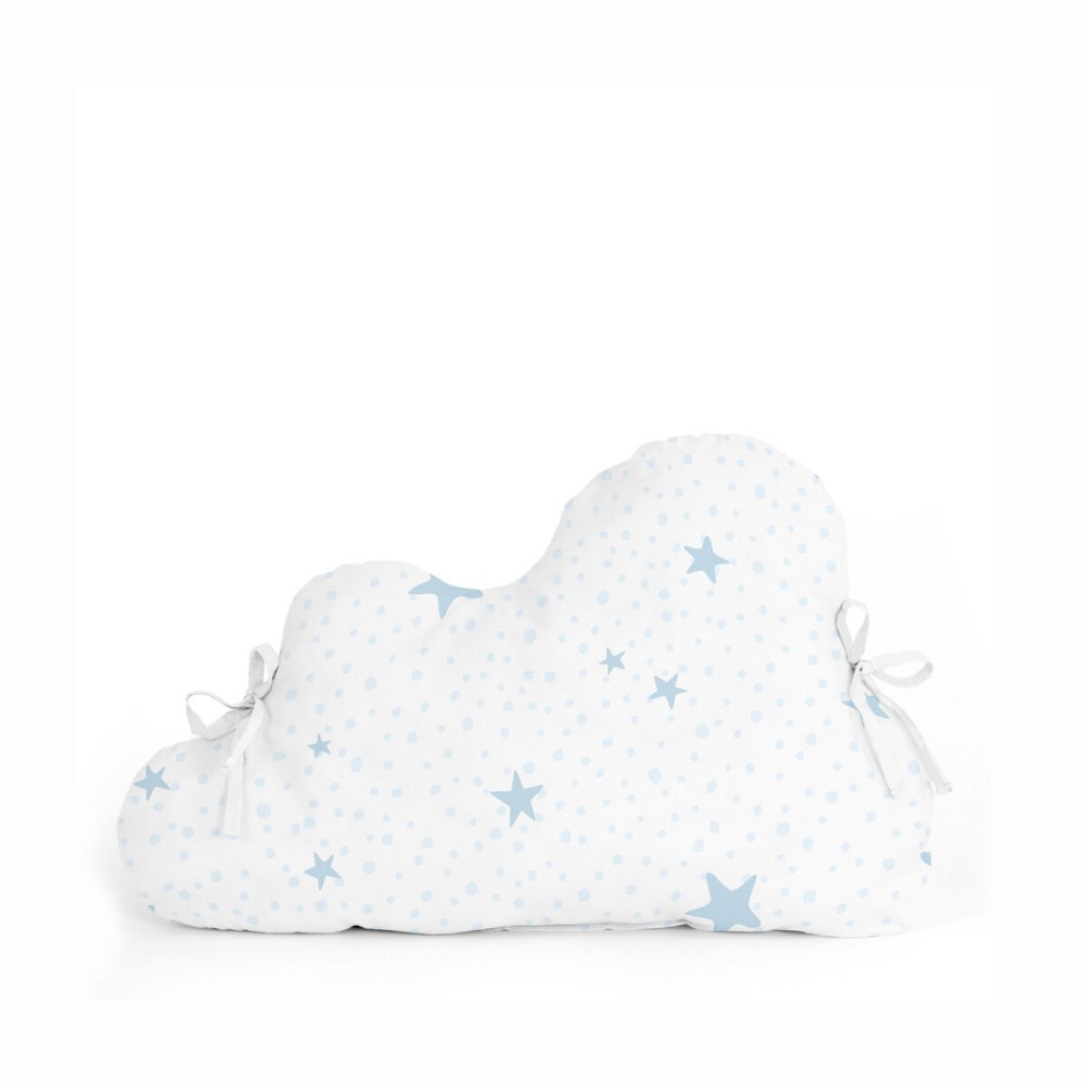 Paracolpi per culla HappyFriday Basic Kids Little star  Azzurro 60 x 40 cm    