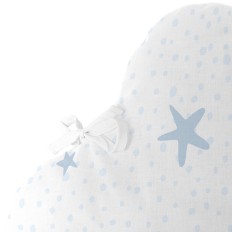 Paracolpi per culla HappyFriday Basic Kids Little star  Azzurro 60 x 40 cm    