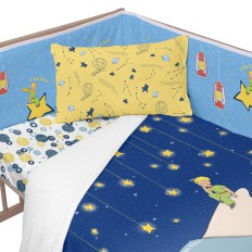 Paracolpi per culla HappyFriday Le petit Prince La nuit  Multicolore 210 x 40 cm    