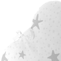 Paracolpi per culla HappyFriday Basic Kids Little star  Grigio 60 x 40 cm    