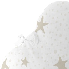 Paracolpi per culla HappyFriday Basic Kids Little star  Beige 60 x 40 cm    