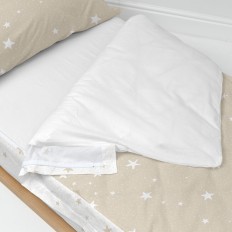 Copripiumino senza Imbottitura HappyFriday Basic Kids Little star Beige 90 x 200 cm    